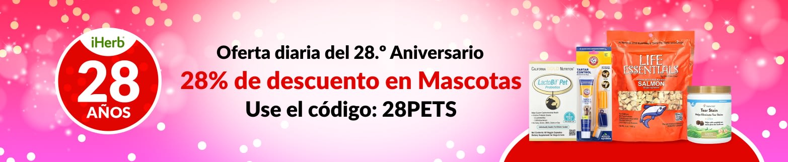 28% DE DESCUENTO EN MASCOTAS