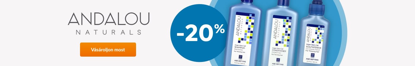 -20% Andalou Naturals termékekre