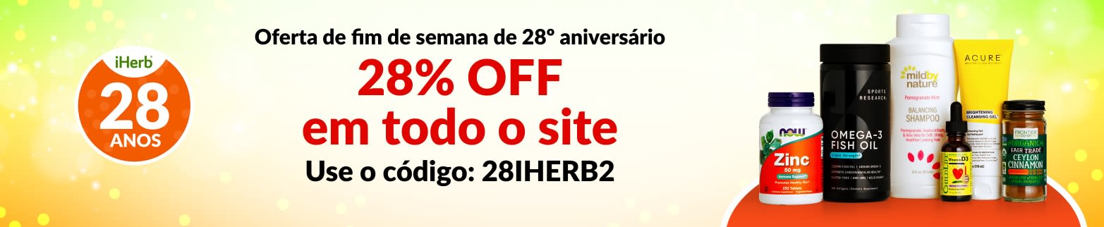 28% OFF EM TODO O SITE