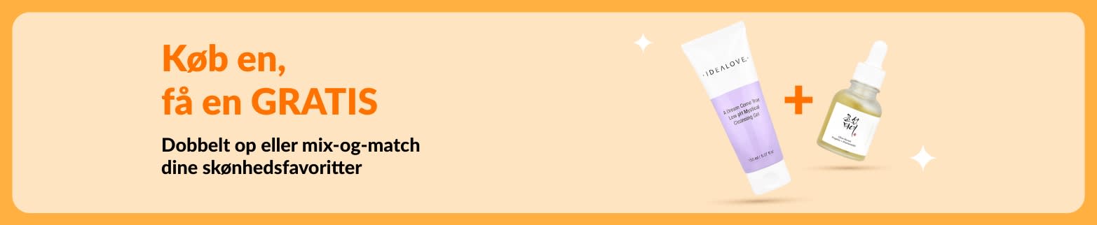 Køb én, få én gratis skønhedstilbud med hudplejeprodukter og mix-og-match dine favoritter inden for skønhed.