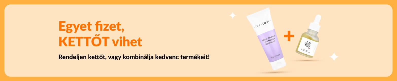 Egyet fizet, kettőt vihet szépségápolási akció: válogasson kedvenc bőrápolási termékei közül, és kombinálja őket kedve szerint!