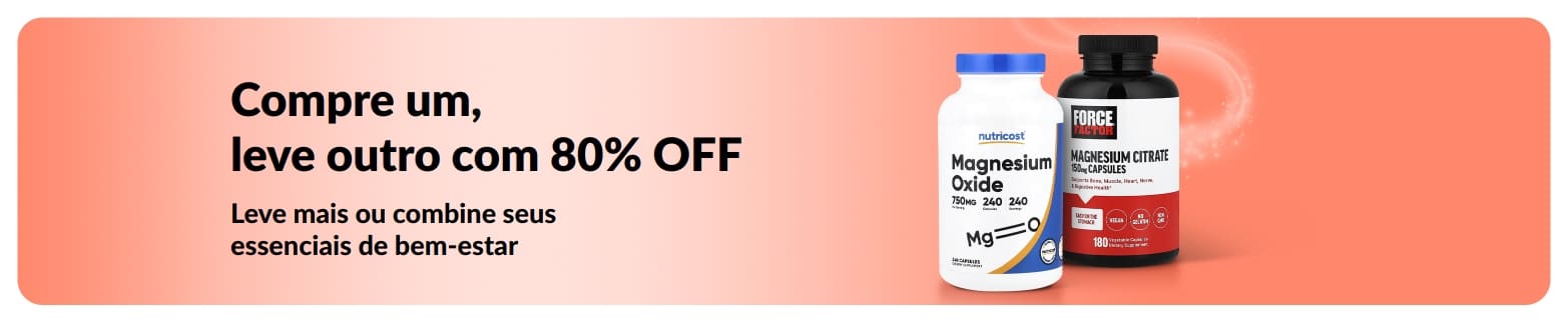 iHerb promo banner offering buy one get one 80% Off on wellness essentials.