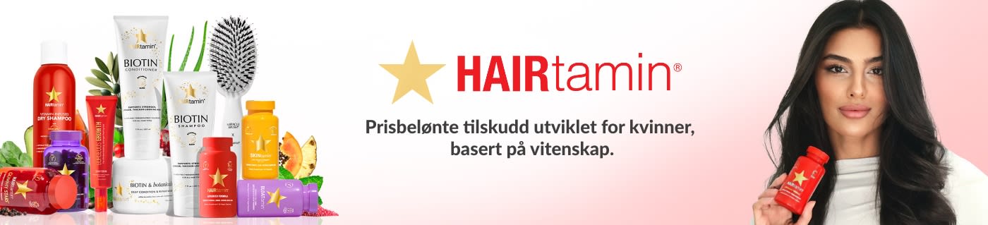 HAIRtamin® Prisvinnende tilskudd rettet mot kvinner, støttet av forskning.