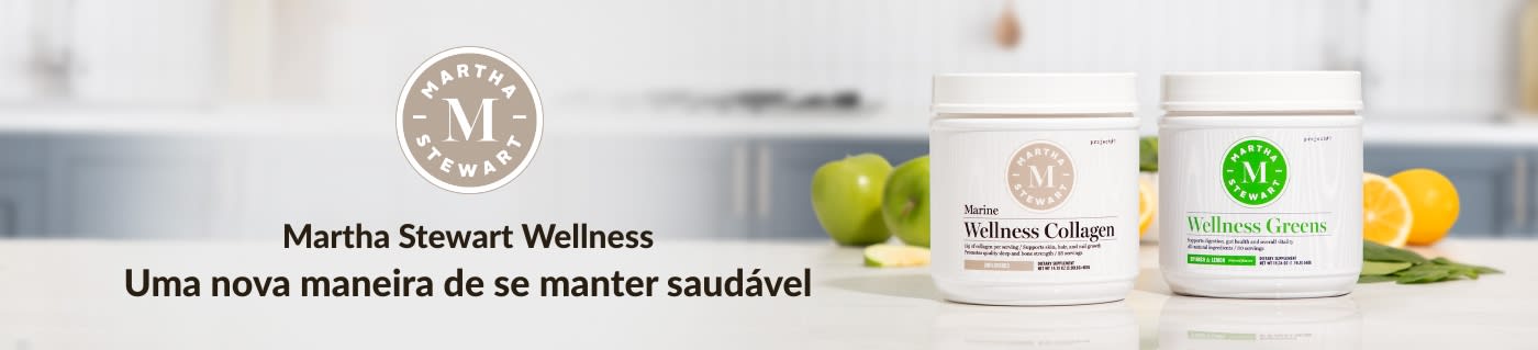 Compre suplementos Martha Stewart Wellness, incluindo colágeno marinho, wellness greens e muito mais.