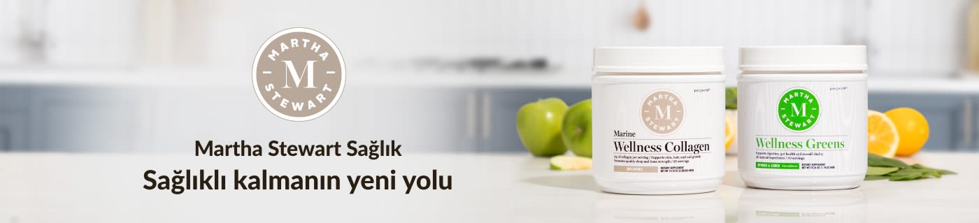 Martha Stewart Wellness takviyelerini keşfedin; deniz kollajeni, wellness yeşillikleri ve daha fazlası