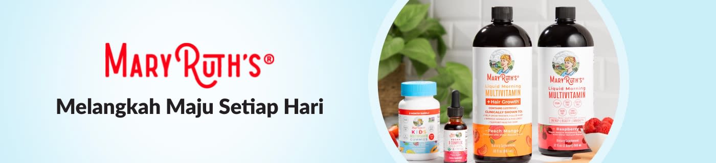 Beli suplemen MaryRuth termasuk multivitamin cecair, gummy untuk kanak-kanak, produk sokongan pertumbuhan rambut dan banyak lagi.