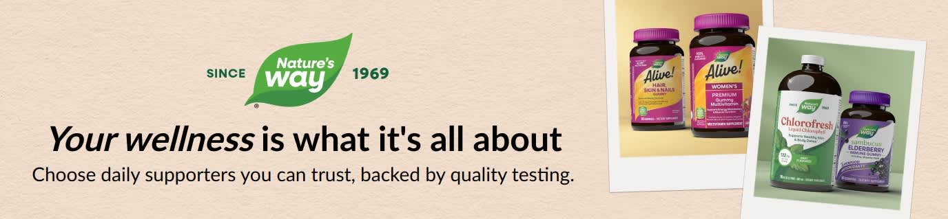 Nature's Way - Choose daily supporters you can trust, backed by quality testing.