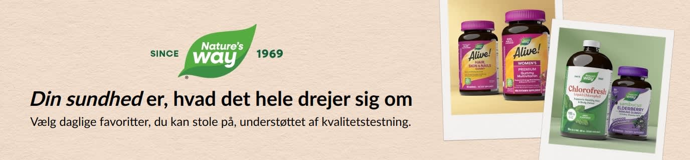 Nature's Way - Vælg daglige favoritter, du kan stole på, understøttet af kvalitetstestning.