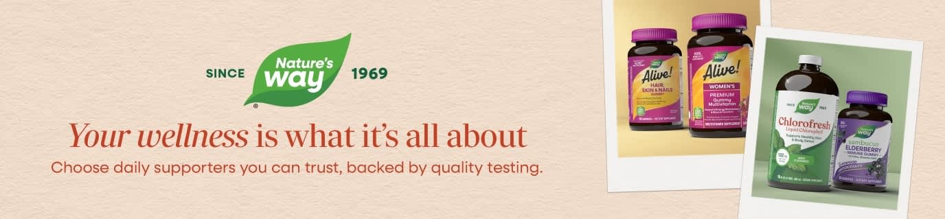Nature's Way - Choose daily supporters you can trust, backed by quality testing.