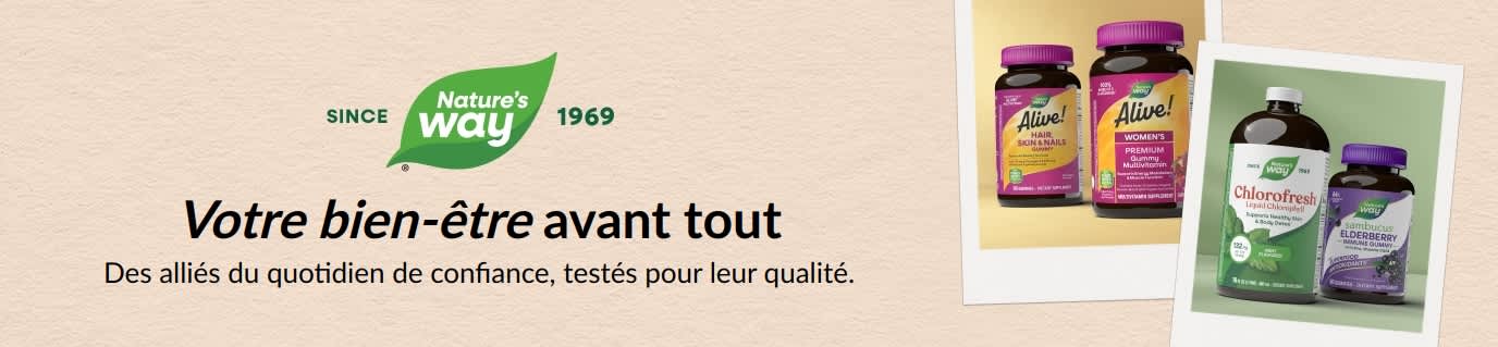 Nature’s Way - Des alliés du quotidien de confiance, soumis à des tests de qualité.