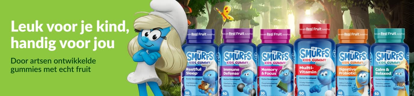 The Smurfs Kids Gummy – ontwikkeld door een arts, met echt fruit.