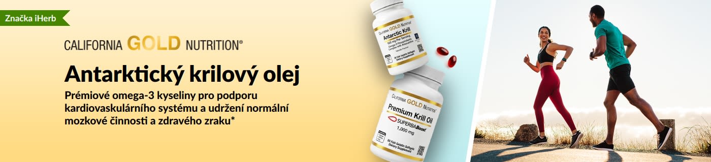 California Gold Nutrition Antarctic Krill Oil banner promoting premium omega-3 support for heart, brain, and eye health.