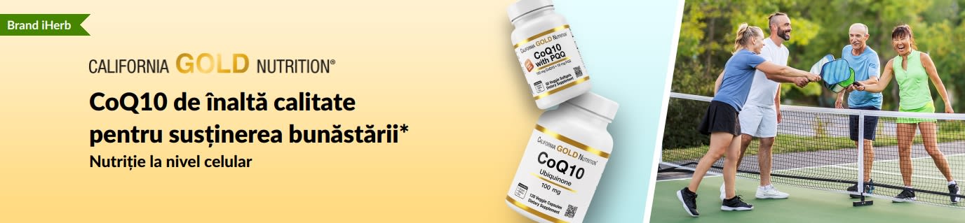 Suplimente California Gold Nutrition cu CoQ10 pentru wellness, cu produse și adulți activi jucând pickleball.
