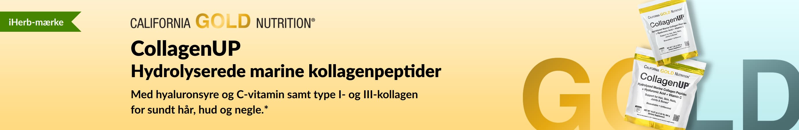 California Gold Nutrition – CollagenUP: Hydrolyserede marine kollagenpeptider – Kun hos iHerb!