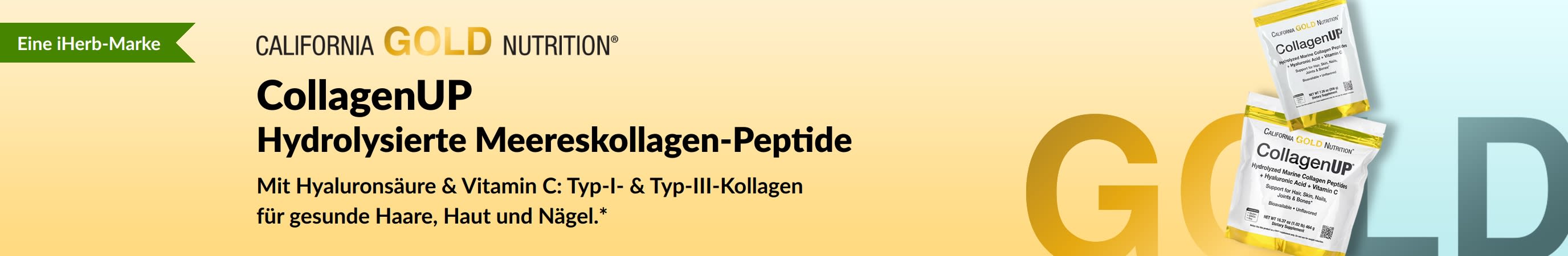California Gold Nutrition - CollagenUP: Hydrolysierte Meereskollagen-Peptide  - nur bei iHerb!