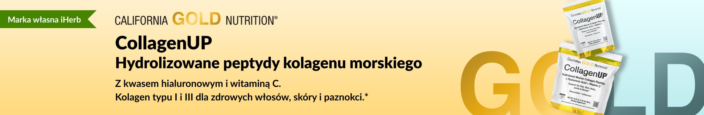 California Gold Nutrition – CollagenUP: Hydrolizowane Peptydy Kolagenu Morskiego – Tylko na iHerb!