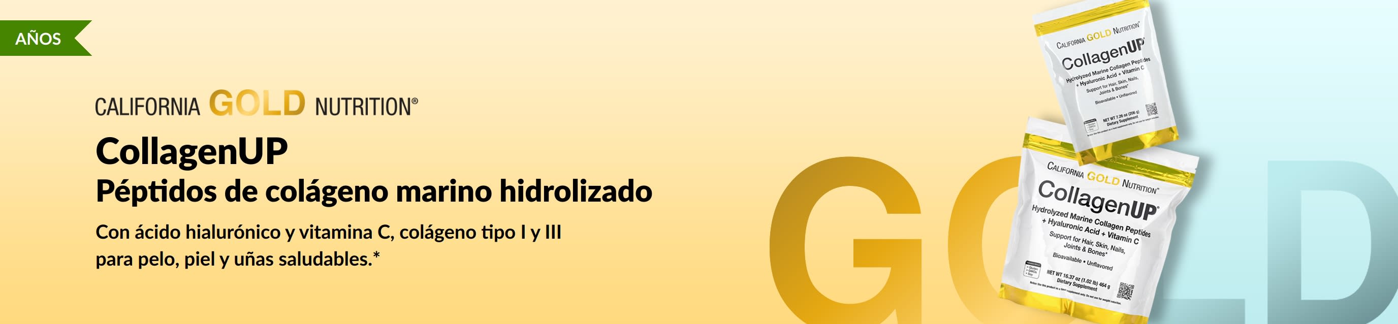California Gold Nutrition - CollagenUP: Péptidos de colágeno marino hidrolizado. ¡Solo en iHerb!
