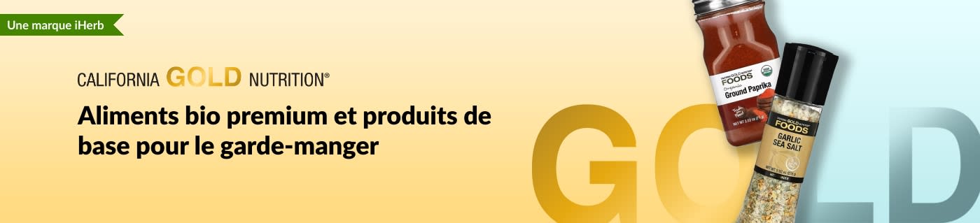 Aliments bio premium et produits de base pour le garde-manger