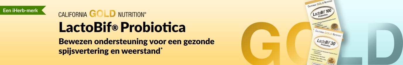California Gold Nutrition LactoBif® Probiotica supplement, dat bewezen ondersteuning biedt voor een gezonde spijsvertering en een sterk immuunsysteem*. Exclusief verkrijgbaar bij iHerb.