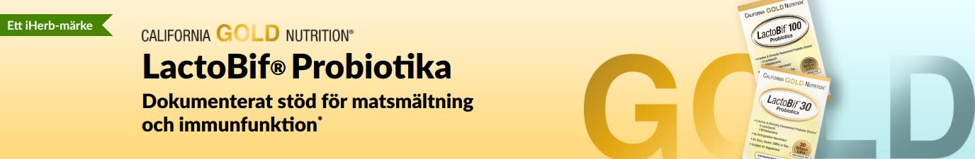 California Gold Nutrition LactoBif® probiotika med beprövat stöd för matsmältning och immunfunktion*, exklusivt på iHerb.