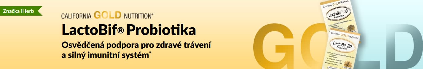 Probiotika California Gold Nutrition LactoBif® – podpora pro zdravé trávení a imunitní systém*, exkluzivně na iHerb.