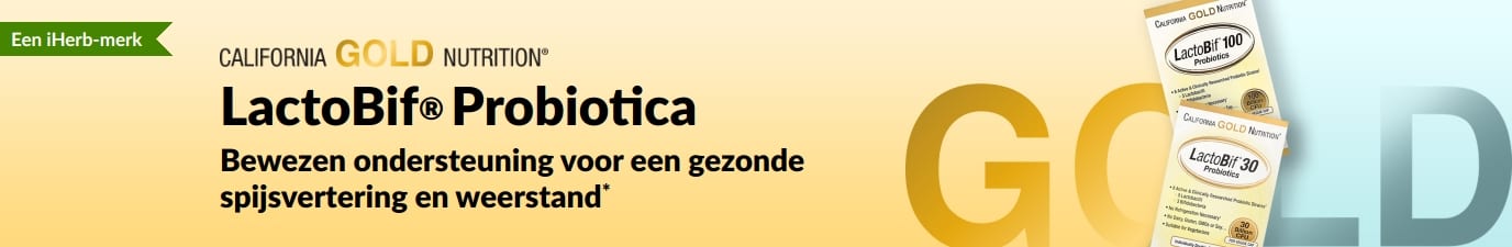 California Gold Nutrition LactoBif® Probiotica supplement, dat bewezen ondersteuning biedt voor een gezonde spijsvertering en een sterk immuunsysteem*. Exclusief verkrijgbaar bij iHerb.