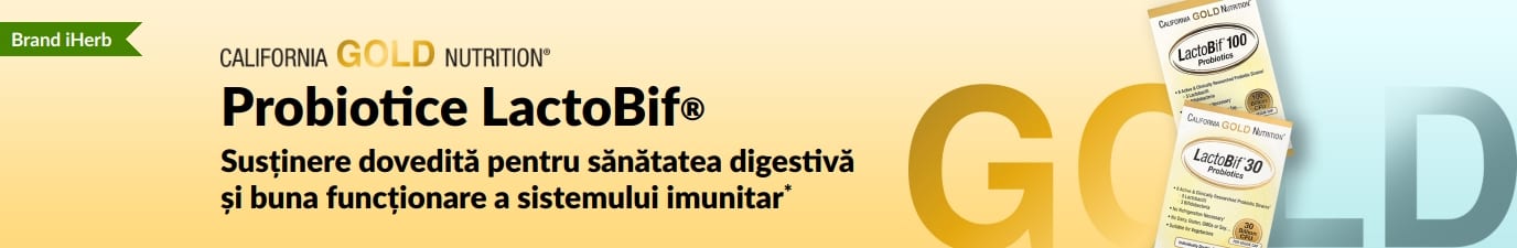 Probioticul California Gold Nutrition LactoBif® oferă susținere pentru digestie și imunitate*: disponibil doar la iHerb.
