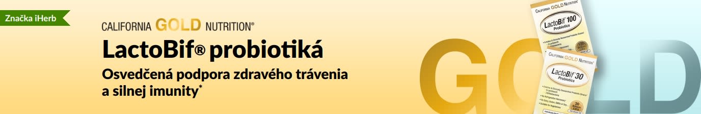 Probiotiká California Gold Nutrition LactoBif® – preukázaná podporu pre zdravé trávenie a silnú imunitu*. Iba na iHerb.