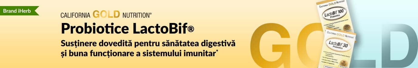 Probioticul California Gold Nutrition LactoBif® oferă susținere pentru digestie și imunitate*: disponibil doar la iHerb.
