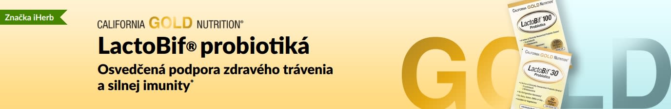 Probiotiká California Gold Nutrition LactoBif® – preukázaná podporu pre zdravé trávenie a silnú imunitu*. Iba na iHerb.