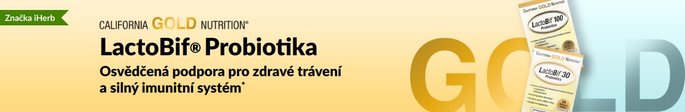 Probiotika California Gold Nutrition LactoBif® – podpora pro zdravé trávení a imunitní systém*, exkluzivně na iHerb.