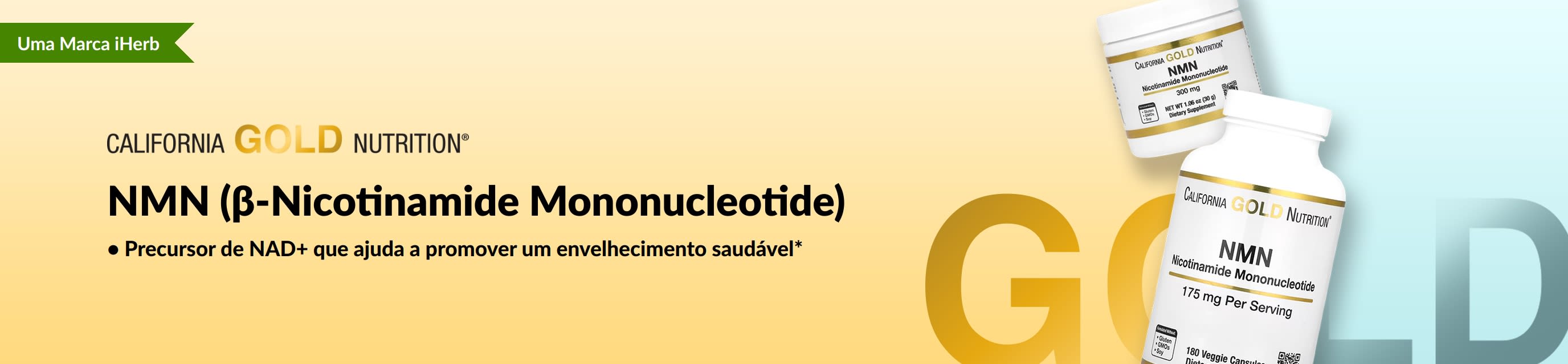 O NMN está de volta, com exclusividade na iHerb