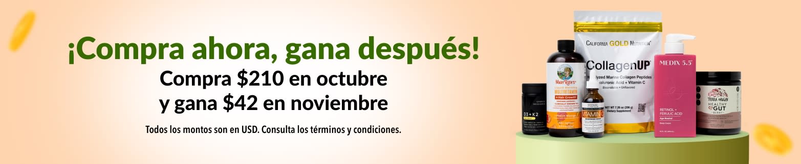 Compra $210 en octubre y gana $42 en noviembre.