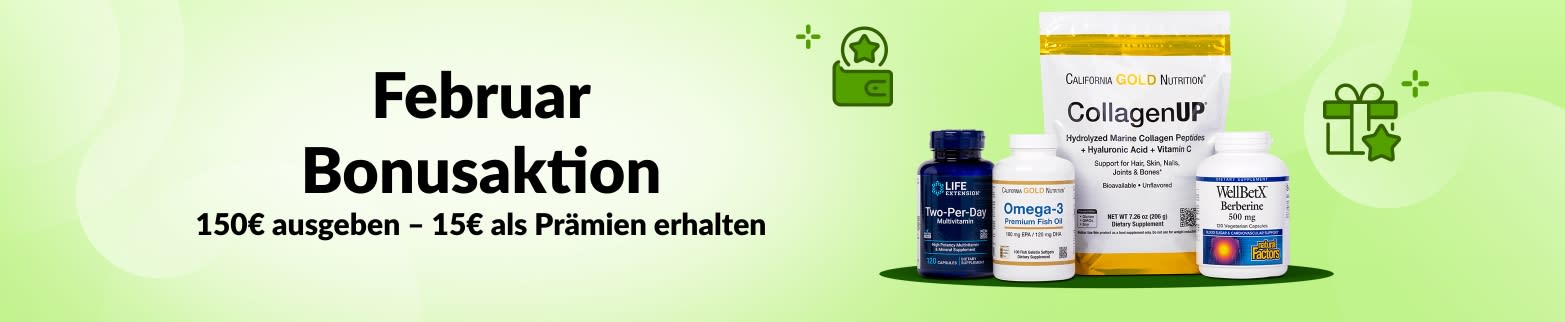 150€ AUSGEBEN 15€ ERHALTEN FEBRUAR BONUSAKTION