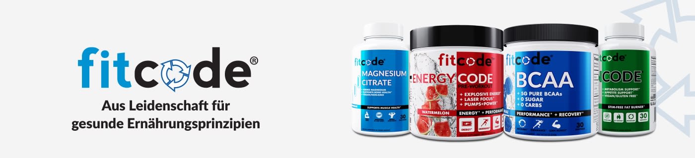Nahrungsergänzungsmittel und Sportnahrung von fitcode