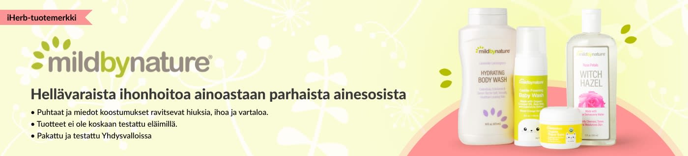 Tilaa iHerbiltä Mild By Naturen hygienia- ja vauvanhoitotuotteita.