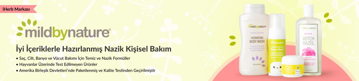 Bir iHerb markası Mild By Nature, kişisel bakım ve bebek ürünleri.