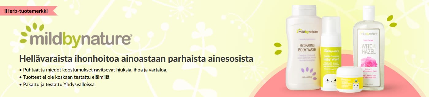Tilaa iHerbiltä Mild By Naturen hygienia- ja vauvanhoitotuotteita.