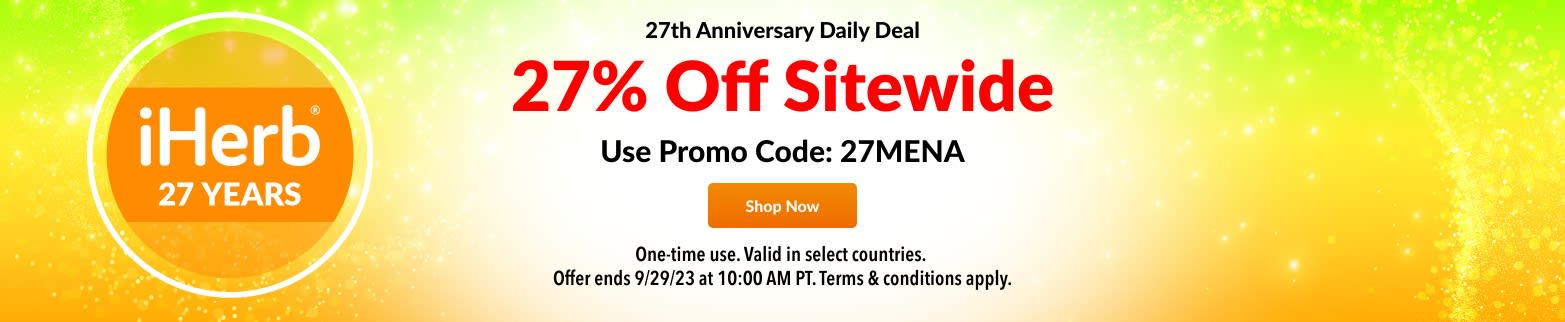 27% OFF SITEWIDE