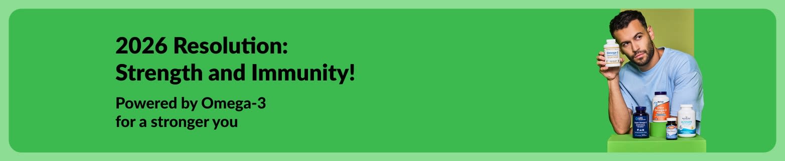 promoting omega-3 supplements as a way to boost strength and immunity for the new year