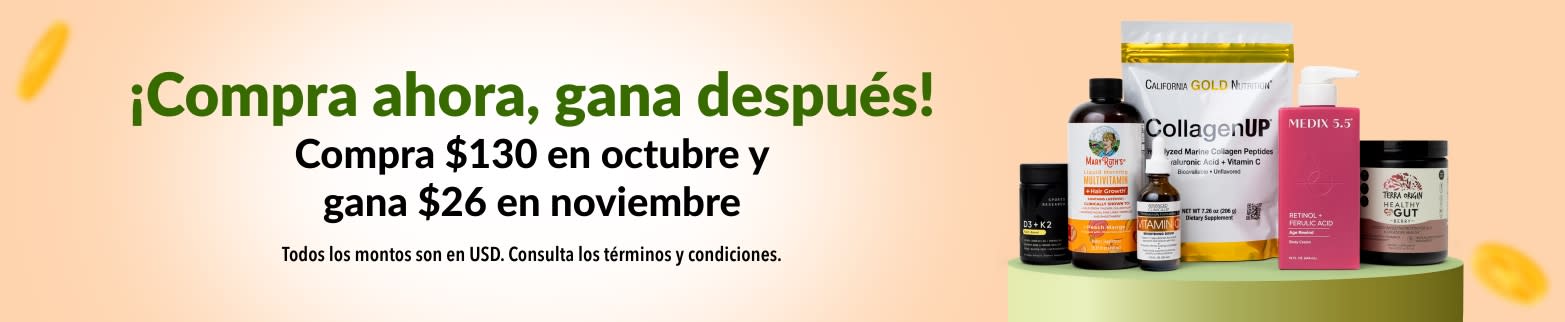 Compra $130 en octubre y gana $26 en noviembre.