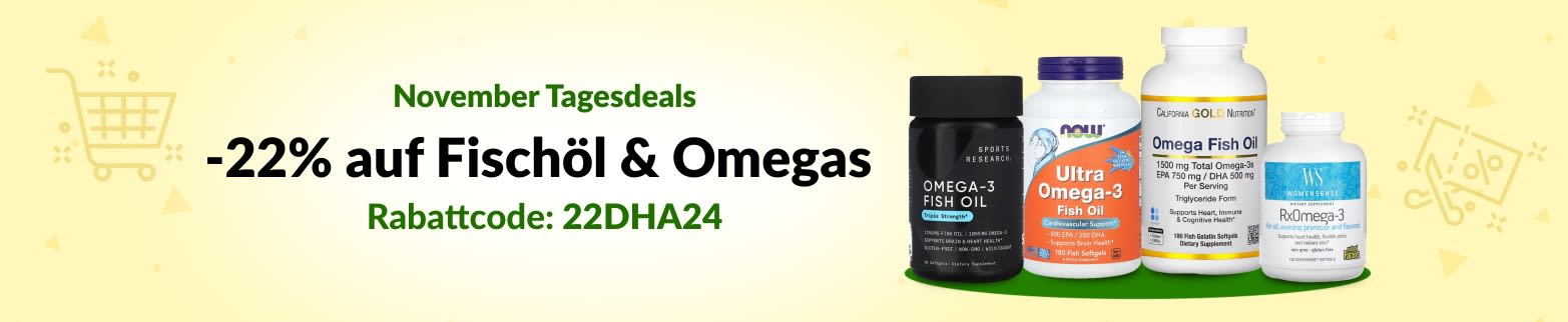 FISCHÖL & OMEGAS 22% RABATT