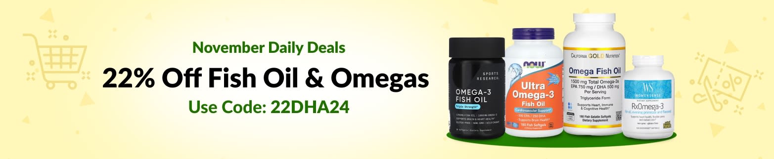 FISH OIL & OMEGAS 22% OFF