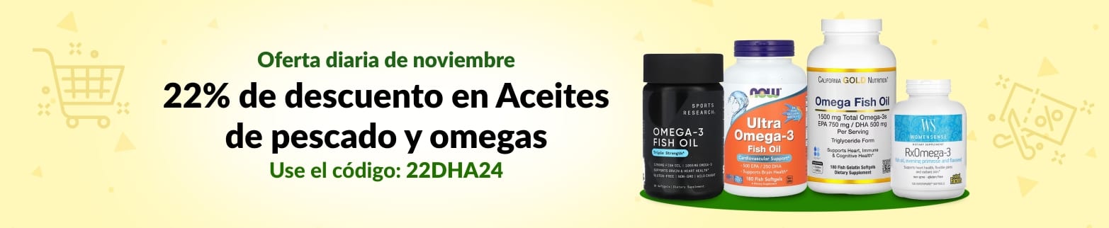 ACEITES DE PESCADO Y OMEGAS 22% DE DESCUENTO