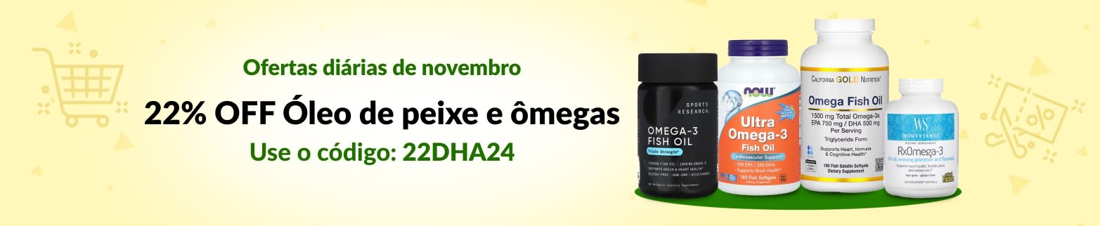 ÓLEO DE PEIXE E ÔMEGAS 22% OFF