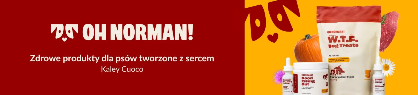 Wybieraj ze zdrowych produktów dla psów marki Oh Norman.