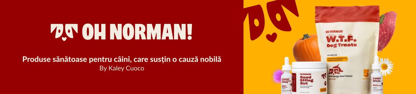 Comandați produse sănătoase pentru câini de la Oh Norman.