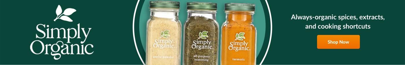 Always-organic spices, extracts, and cooking shortcuts
