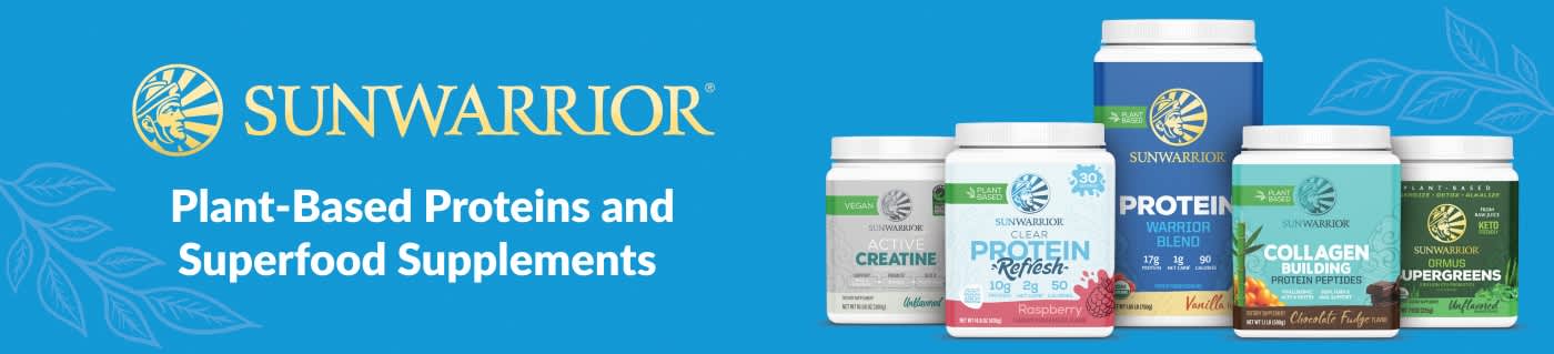 Shop plant-based proteins and superfood supplements from Sunwarrior.