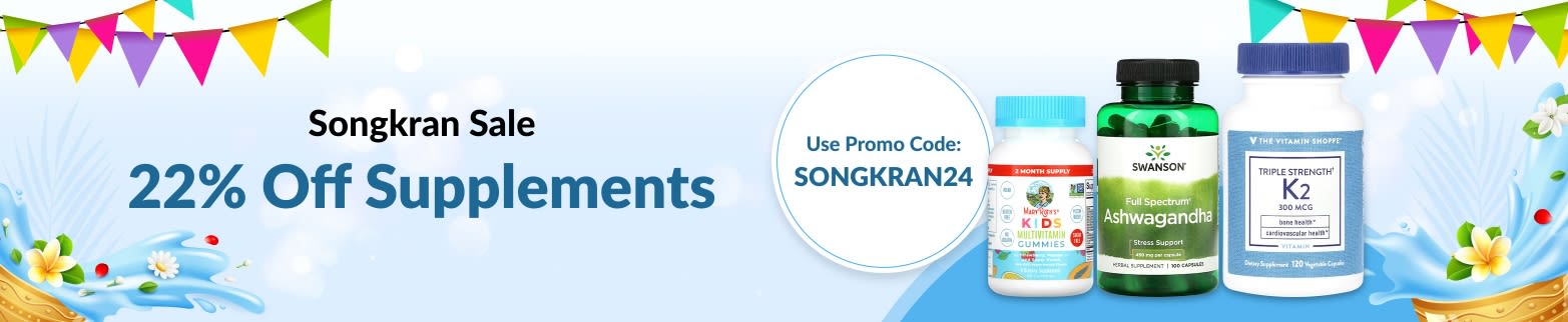 22% Off Supplements With Code: SONGKRAN24